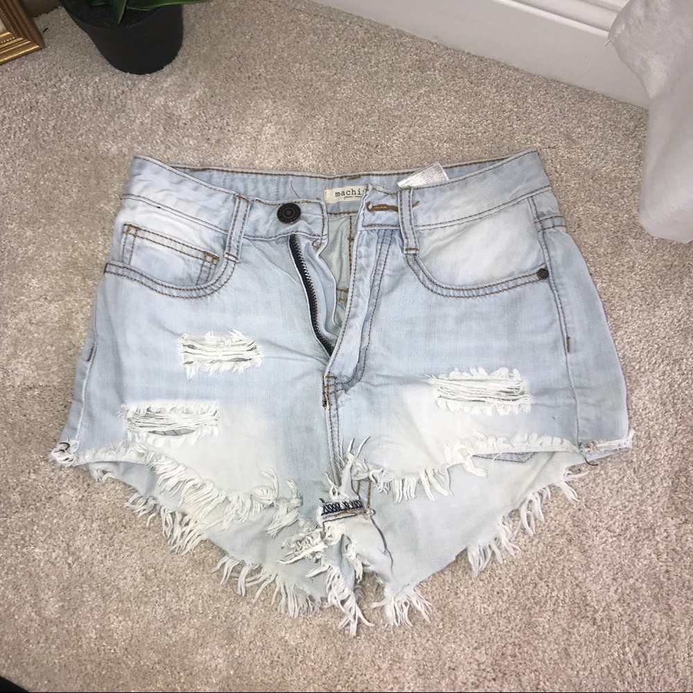 Jean high waisted shorts